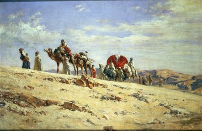 The Caravan by Victor Pierre Huguet